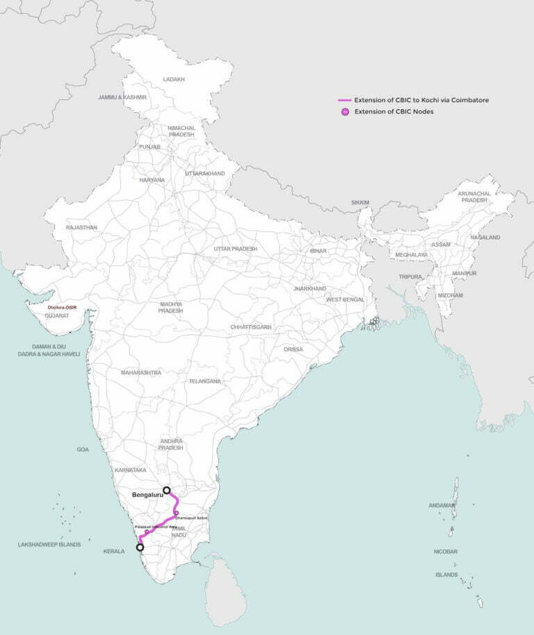 Extension of CBIC to Kochi via Coimbatore