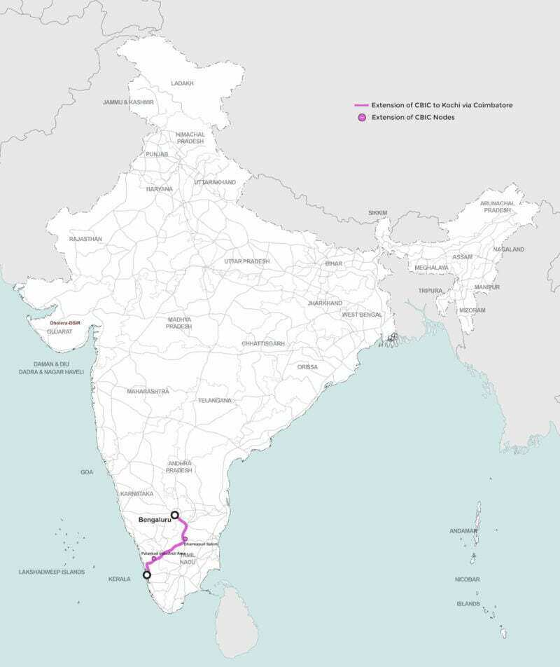 Extension of CBIC to Kochi via Coimbatore