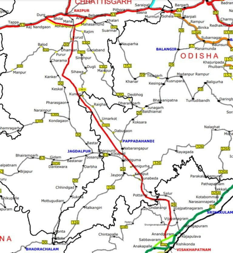 Raipur – Visakhapatnam Economic Corridor