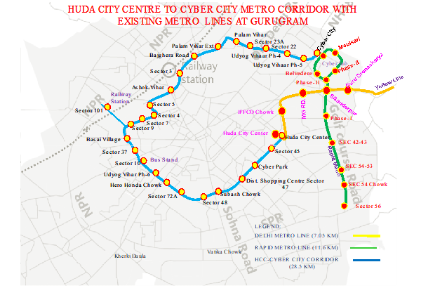 8 bidders for Gurugram Metro HUDA – Cyber ​​City Line General Consultancy Contract