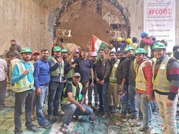 Record breakthrough of Delhi Metro’s Amrit TBM at Maa Anandmayee Marg