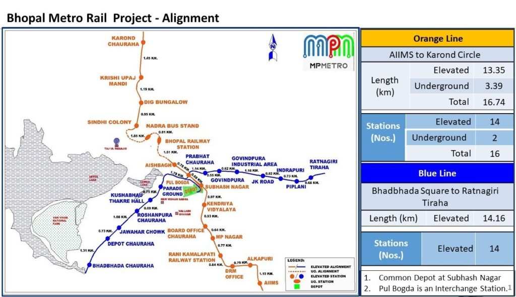 Bhopal Metro Map