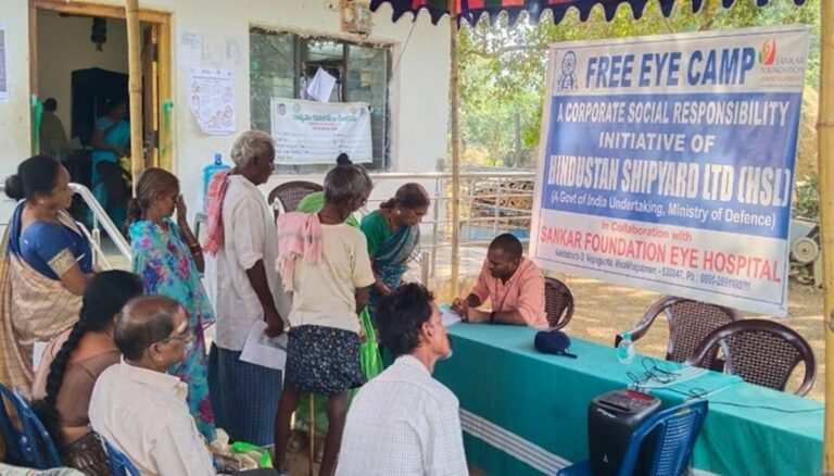 HSL organizes 4 days free eye check-up camp in Vizianagaram