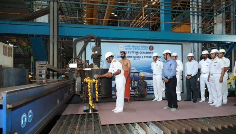 Cochin Shipyard starts construction of next generation missile boats for Indian Navy